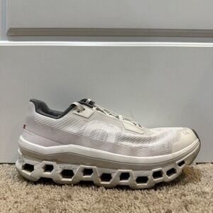 On Cloudmonster Shoes Womens Size 9 White Running Cushioned Sneakers Athletic